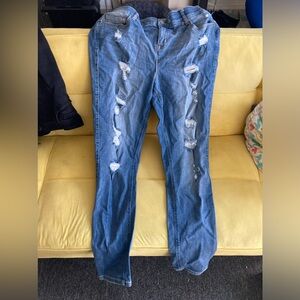 Distressed Torrid jeans